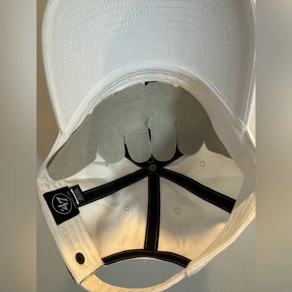 Plain White ‘47 Brand Adjustable Baseball Cap - Picture 6 of 9